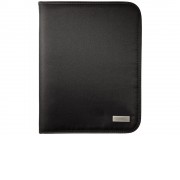 Папка А4 ''Stanford'' на молнии с блокнотом, черный