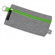 Универсальный пенал из переработанного полиэстера RPET Holder, серый/зеленый