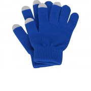 Перчатки для сенсорного экрана, синий, размер L/XL