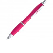 Ручка пластиковая шариковая MERLIN, фуксия