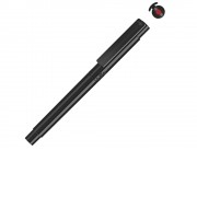 Капиллярная ручка в корпусе из переработанного материала rPET RECYCLED PET PEN PRO FL, черный с красным