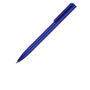 Пластиковая шариковая ручка Leon, синий металлик
