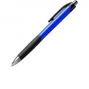 Ручка пластиковая шариковая DANTE, черный/королевский синий
