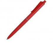 Ручка пластиковая soft-touch шариковая Plane, красный