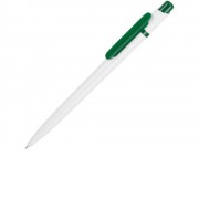 Ручка шариковая Этюд, белый/зеленый