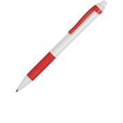 Ручка пластиковая шариковая Centric, белый/красный