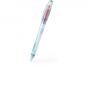 Ручка-маркер пластиковая ARASHI, прозрачный/розовый