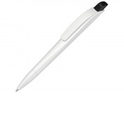 Ручка шариковая пластиковая Stream, белый/черный