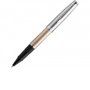 Ручка роллер Waterman Embleme цвет GOLD CT, цвет чернил: черный