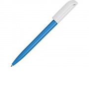 Ручка пластиковая шариковая Миллениум Color BRL, голубой/белый