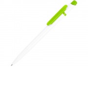 Ручка шариковая Этюд, белый/зеленое яблоко