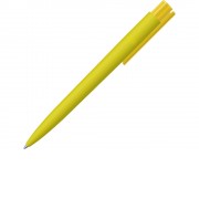 Шариковая ручка RECYCLED PET PEN PRO K transparent GUM soft-touch, желтый