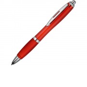 Ручка пластиковая шариковая Nash, красный, синие чернила