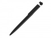 Ручка шариковая пластиковая RECYCLED PET PEN switch, синий, 1 мм, черный