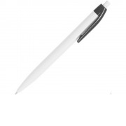 Ручка пластиковая шариковая HINDRES, белый/черный
