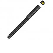 Капиллярная ручка в корпусе из переработанного материала rPET RECYCLED PET PEN PRO FL, черный с желтым