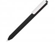 Ручка шариковая Pigra модель P03 PRM софт-тач, черный/белый