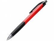 Ручка пластиковая шариковая DANTE, черный/красный