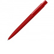 Шариковая ручка RECYCLED PET PEN PRO K transparent GUM soft-touch, красный