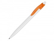 Ручка шариковая Какаду, белый/оранжевый