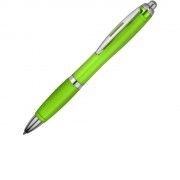 Ручка пластиковая шариковая Nash, лайм, синие чернила