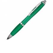 Ручка пластиковая шариковая Nash, зеленый, синие чернила