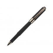 Ручка пластиковая шариковая Monaco, 0,5мм, синие чернила, черный/вороненая сталь