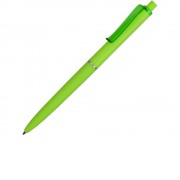 Ручка пластиковая soft-touch шариковая Plane, зеленое яблоко