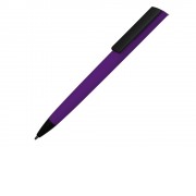 Ручка пластиковая шариковая C1 софт-тач, фиолетовый