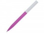 Шариковая ручка Unix из переработанной пластмассы, синие чернила - Фуксия