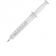 Ручка шариковая Шприц, прозрачный