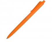Ручка пластиковая soft-touch шариковая Plane, оранжевый