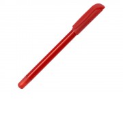 Ручка шариковая пластиковая Delta из переработанных контейнеров, красная