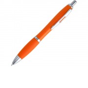 Ручка пластиковая шариковая MERLIN, апельсин