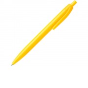 Ручка пластиковая шариковая STIX, синие чернила, желтый