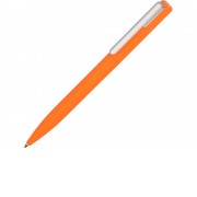 Ручка шариковая пластиковая Bon с покрытием soft touch, оранжевый