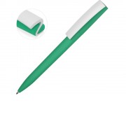 Ручка пластиковая soft-touch шариковая Zorro, мятный//белый