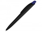 Ручка шариковая пластиковая Stream, черный/темно-синий