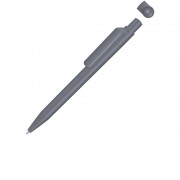 Ручка шариковая из переработанного пластика с матовым покрытием ON TOP RECY, антрацит