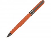 Ручка пластиковая шариковая Monaco, 0,5мм, синие чернила, оранжевый/вороненая сталь