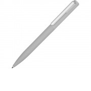 Ручка шариковая пластиковая Bon с покрытием soft touch, серый