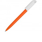 Ручка пластиковая шариковая Миллениум Color BRL, оранжевый/белый