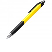 Ручка пластиковая шариковая DANTE, черный/желтый