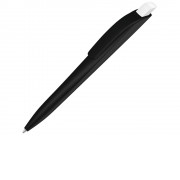 Ручка шариковая пластиковая Stream, черный/белый