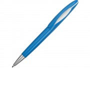 Ручка пластиковая шариковая Chink, голубой/белый