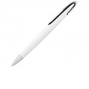 Ручка шариковая Rio, синие чернила, белый/черный