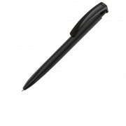 Ручка пластиковая шариковая трехгранная Trinity Gum soft-touch, черный