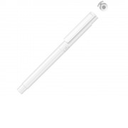 Капиллярная ручка в корпусе из переработанного материала rPET RECYCLED PET PEN PRO FL, белый с серебристым