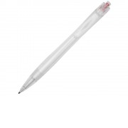 Шариковая ручка Honua из переработанного ПЭТ, прозрачный/красный