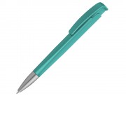 Шариковая ручка с геометричным корпусом из пластика Lineo SI, бирюзовый